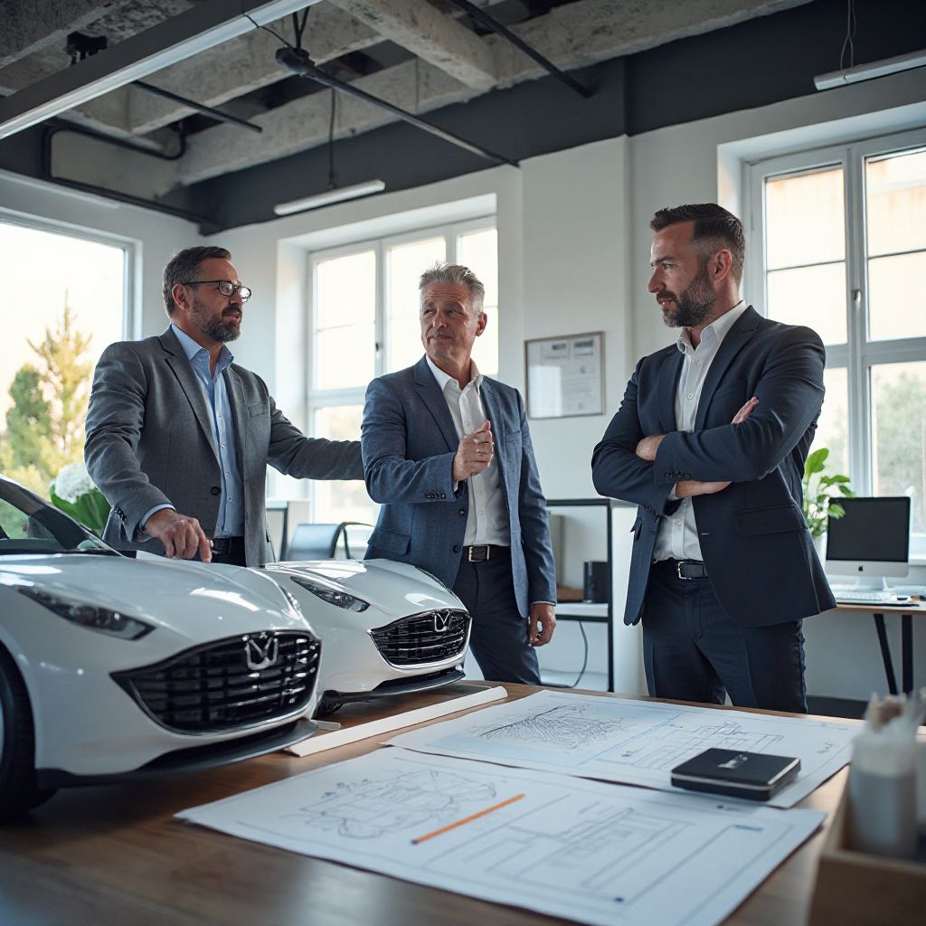 Fundadores de ElectroInvest en su primera oficina