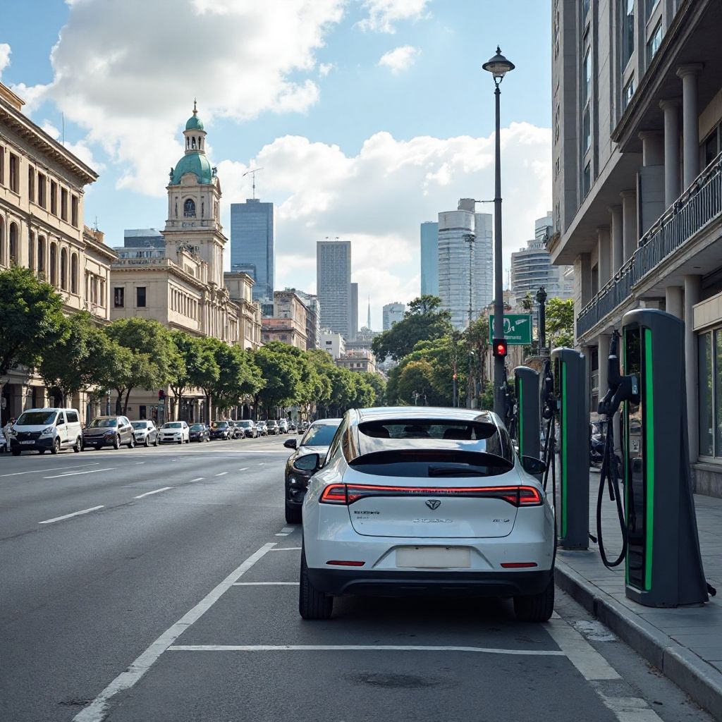Estación de carga urbana en Buenos Aires