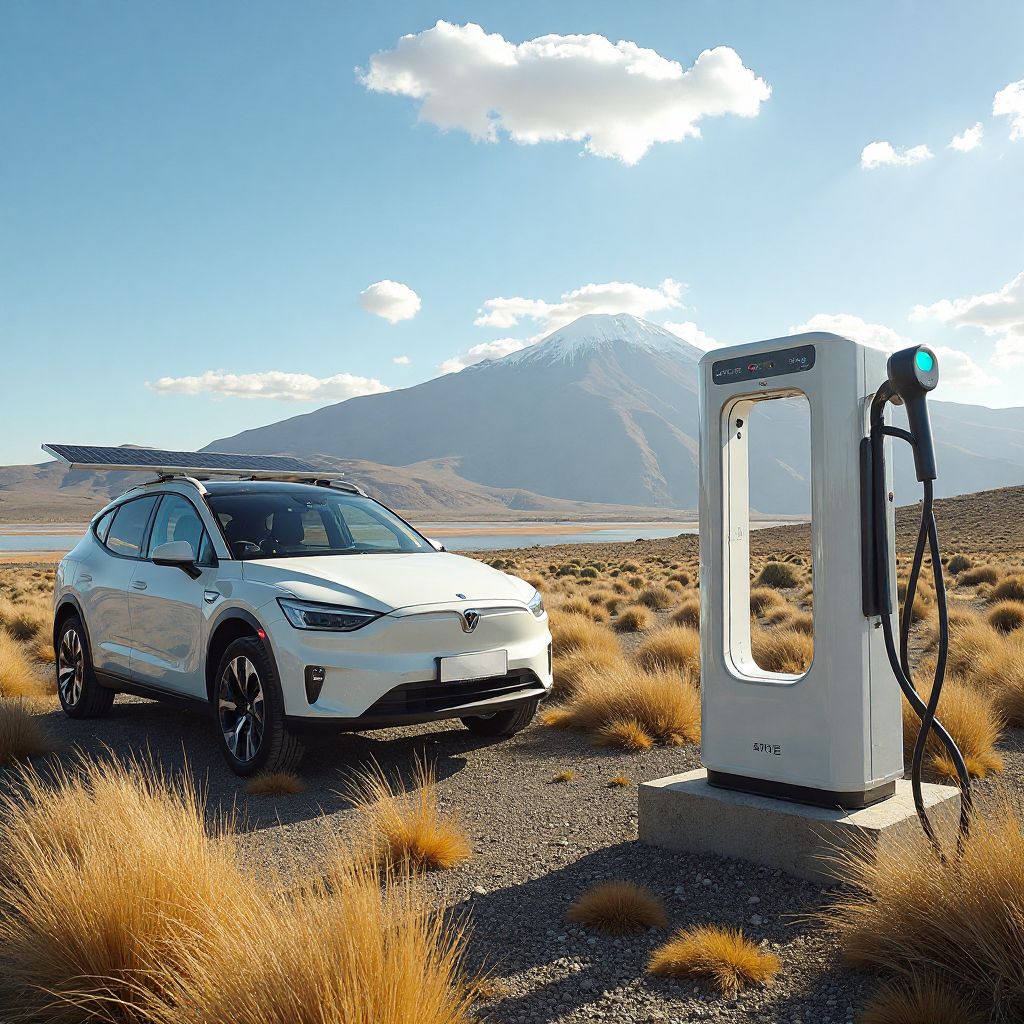 Estación de carga con energía solar